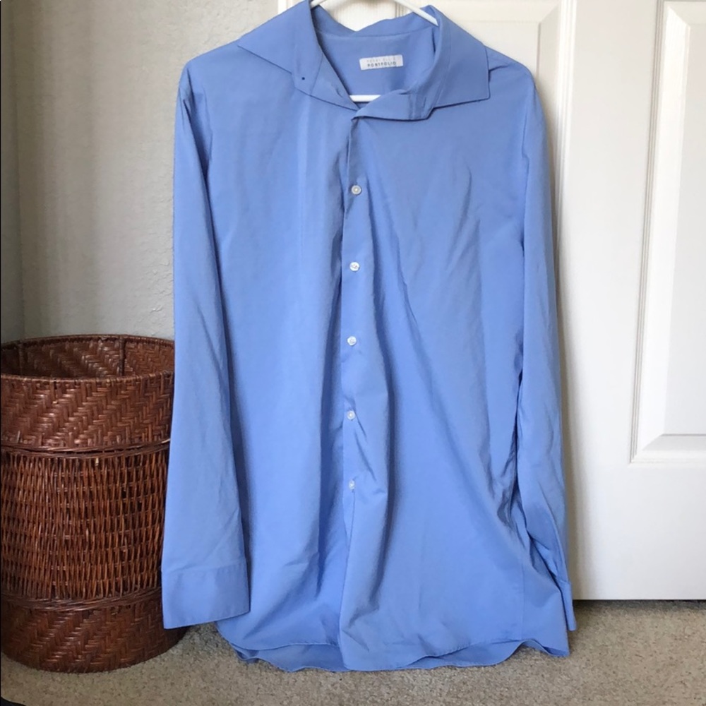 Blue dress shirt